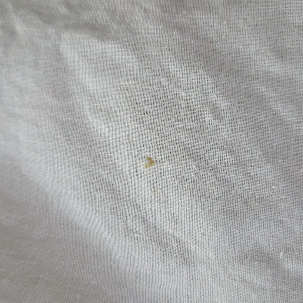 Cottagecore Vintage Hand Embroidered Applique Butterfly Oval Tablecloth - Picture 14 of 17